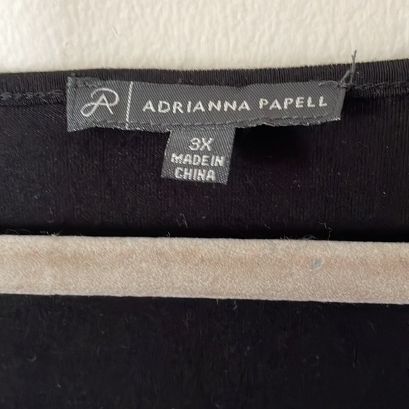Adrianna Papell cap sleeve top 3x - Picture 3 of 6